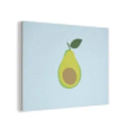 Avocado - Illustratie - Groene - Vrucht PET vilt klein -3d