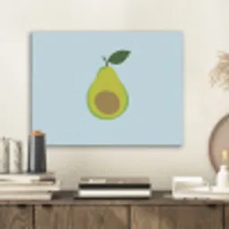 Avocado - Illustratie - Groene - Vrucht PET vilt klein -sfeer1