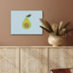 Avocado - Illustratie - Groene - Vrucht PET vilt klein -sfeer4