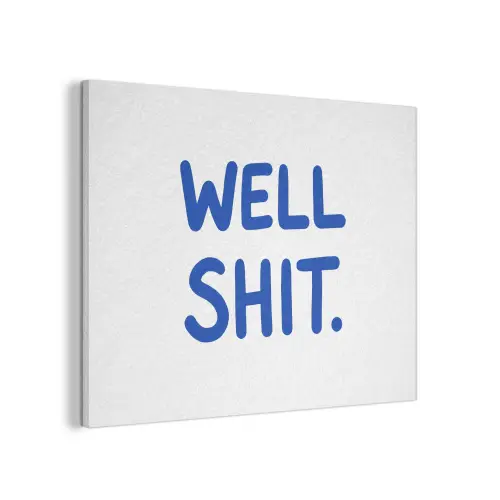 Blauw - Quote - Wit PET vilt klein -3d