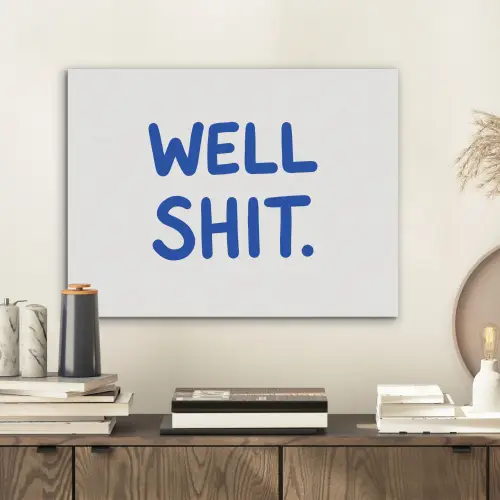 Blauw - Quote - Wit PET vilt klein -sfeer1