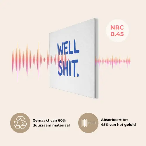 Blauw - Quote - Wit PET vilt klein -USP_NL