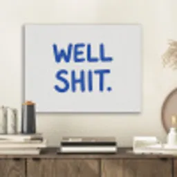 Blauw - Quote - Wit PET vilt klein -sfeer1