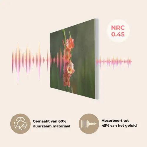 Bloem - Gladiolen - Zalmroze PET vilt klein -USP_NL