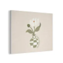 Bloem - Wit - Vaas - Quote PET vilt klein -3d
