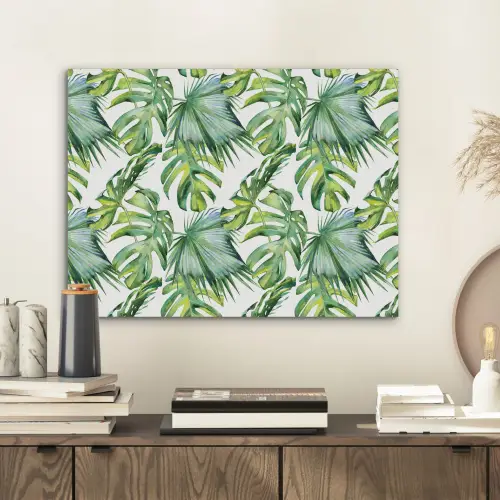 Bohemian - Bladeren - Bloemen - Tropisch PET vilt klein -sfeer1