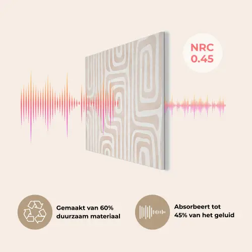 Decoratief - Labyrint - Beige PET vilt klein -USP_NL