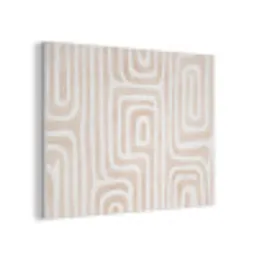 Decoratief - Labyrint - Beige PET vilt klein -3d