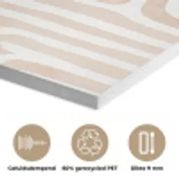 Decoratief - Labyrint - Beige PET vilt klein -closeup_NL