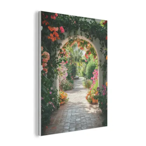 Doorkijk - Bloemen - Natuur - Bloementuin PET vilt klein -3d