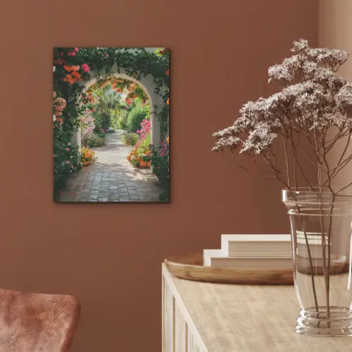 Doorkijk - Bloemen - Natuur - Bloementuin PET vilt klein -sfeer4