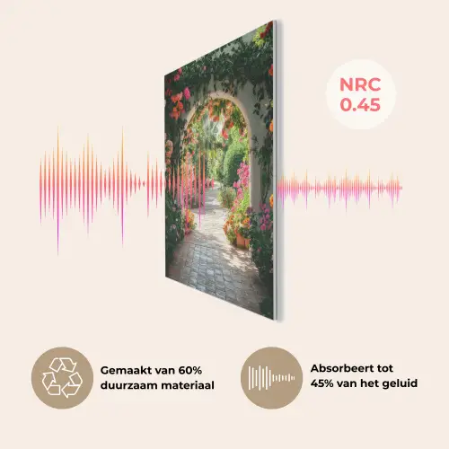 Doorkijk - Bloemen - Natuur - Bloementuin PET vilt klein -USP_NL