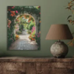 Doorkijk - Bloemen - Natuur - Bloementuin PET vilt klein -sfeer2