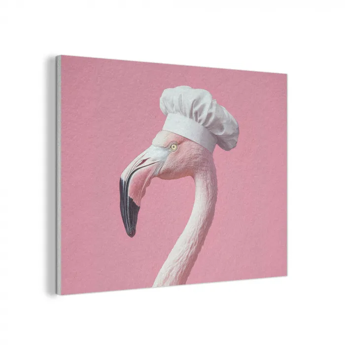 Flamingo - Roze - Koksmuts - Vogel PET vilt klein -3d