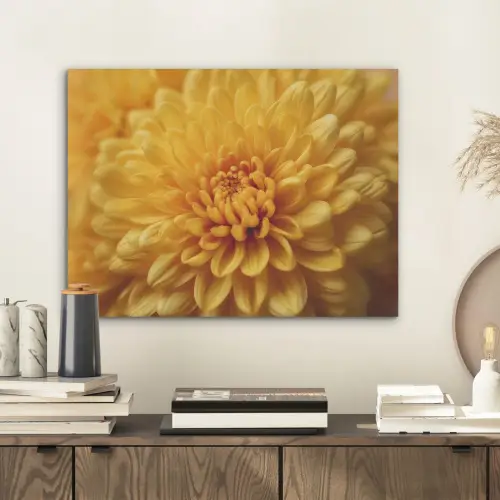 Geel - Chrysant - Zachtheid PET vilt klein -sfeer1