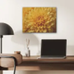 Geel - Chrysant - Zachtheid PET vilt klein -sfeer5