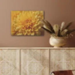 Geel - Chrysant - Zachtheid PET vilt klein -sfeer4