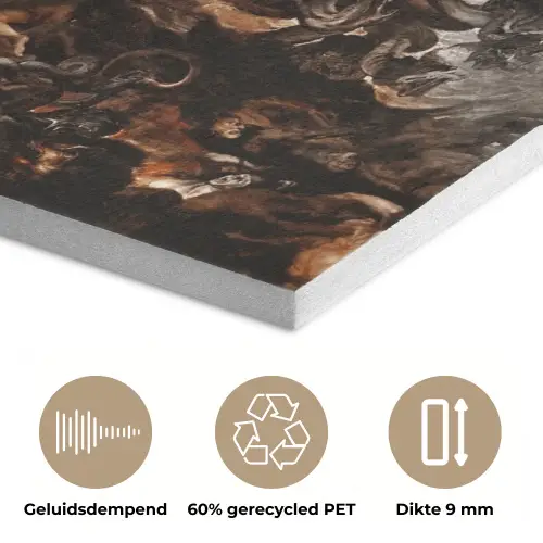 Goud - Lippen - Kunst PET vilt klein -closeup_NL