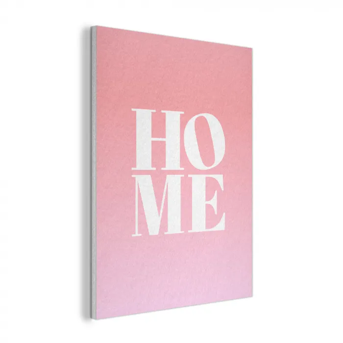 Home - Letters - Groot - Roze PET vilt klein -3d