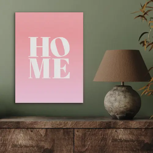 Home - Letters - Groot - Roze PET vilt klein -sfeer2