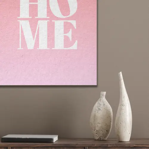 Home - Letters - Groot - Roze PET vilt klein -sfeer6_closeup