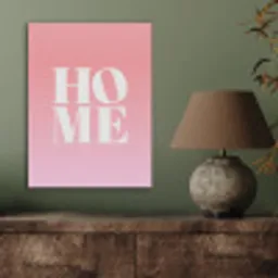 Home - Letters - Groot - Roze PET vilt klein -sfeer2
