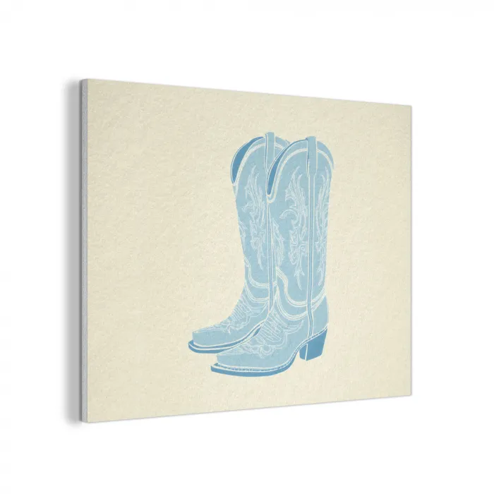 Illustratie - Cowboylaarzen - Patroon PET vilt klein -3d