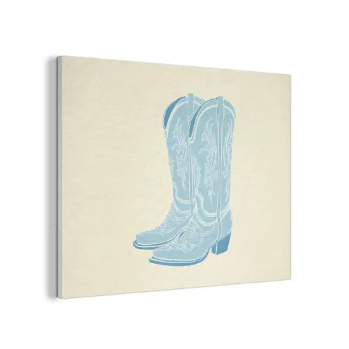Illustratie - Cowboylaarzen - Patroon PET vilt klein -3d