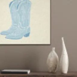 Illustratie - Cowboylaarzen - Patroon PET vilt klein -sfeer6_closeup