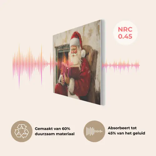 Kerst - Kerstman - Winter - Open Haard PET vilt klein -USP_NL