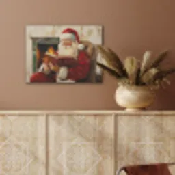 Kerst - Kerstman - Winter - Open Haard PET vilt klein -sfeer4