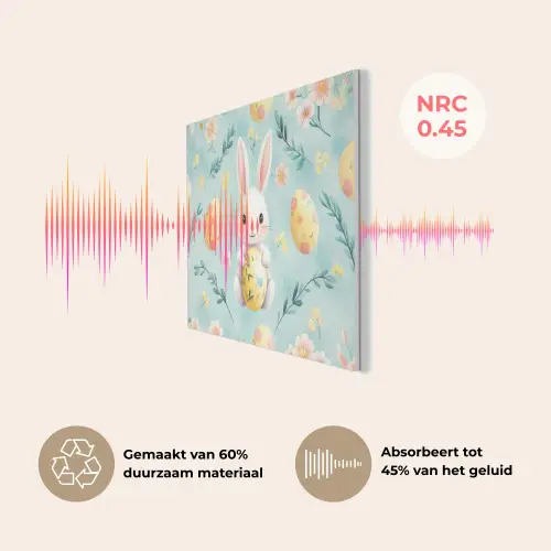 Konijn - Eieren - Takjes PET vilt klein -USP_NL