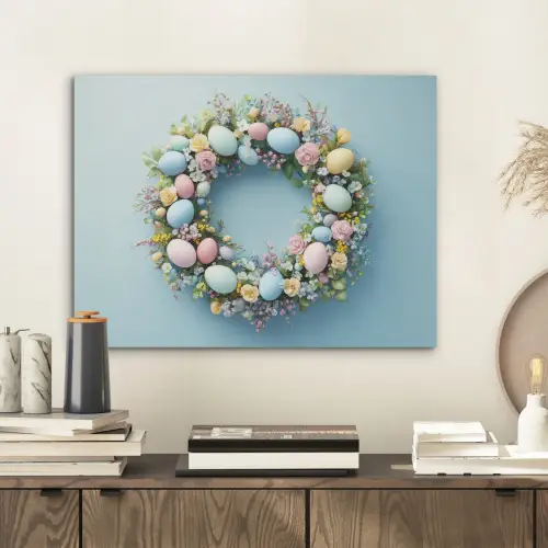Krans - Eieren - Bloemen PET vilt klein -sfeer1