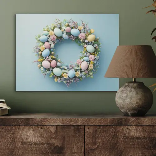 Krans - Eieren - Bloemen PET vilt klein -sfeer2