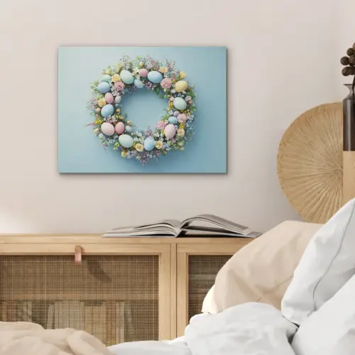 Krans - Eieren - Bloemen PET vilt klein -sfeer3