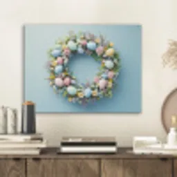 Krans - Eieren - Bloemen PET vilt klein -sfeer1