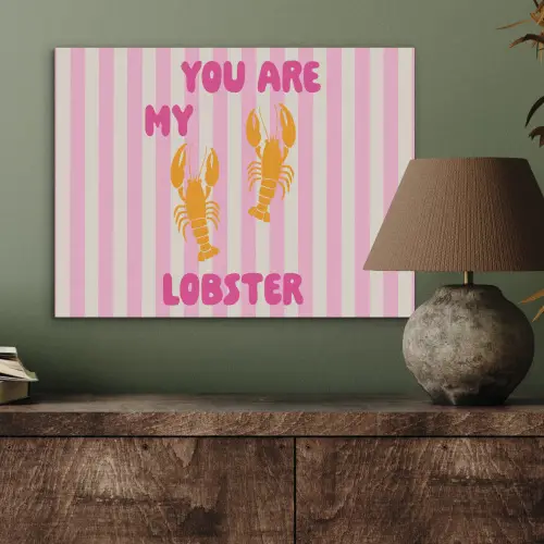 Lobster - Love - Valentijn PET vilt klein -sfeer2