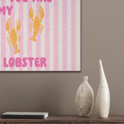 Lobster - Love - Valentijn PET vilt klein -sfeer6_closeup