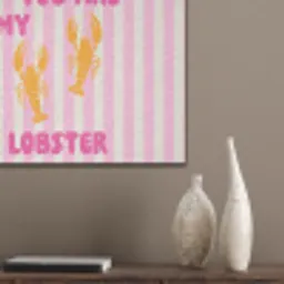Lobster - Love - Valentijn PET vilt klein -sfeer6_closeup