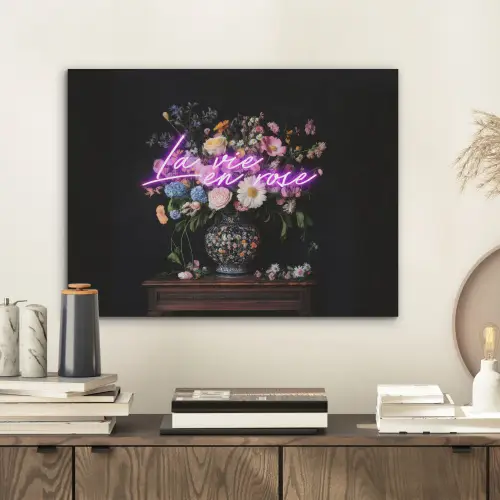 Neon - Vaas - Bloemen PET vilt klein -sfeer1