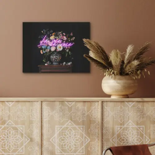 Neon - Vaas - Bloemen PET vilt klein -sfeer4