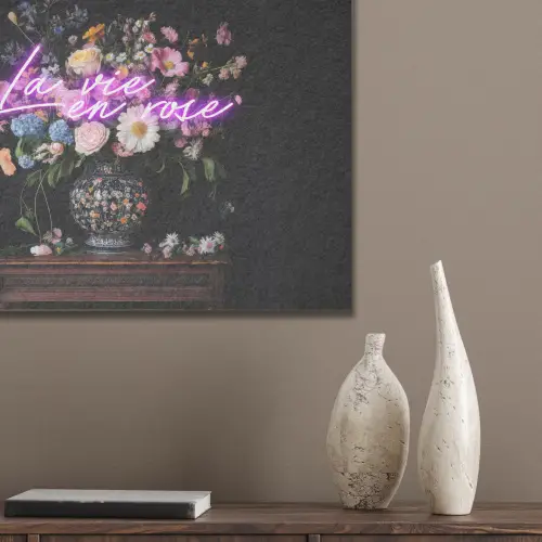 Neon - Vaas - Bloemen PET vilt klein -sfeer6_closeup