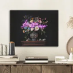 Neon - Vaas - Bloemen PET vilt klein -sfeer1