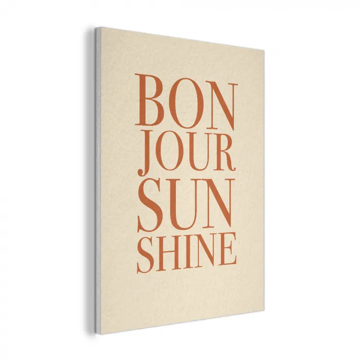 Oranje - Quote - Sun PET vilt klein -3d