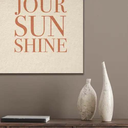 Oranje - Quote - Sun PET vilt klein -sfeer6_closeup