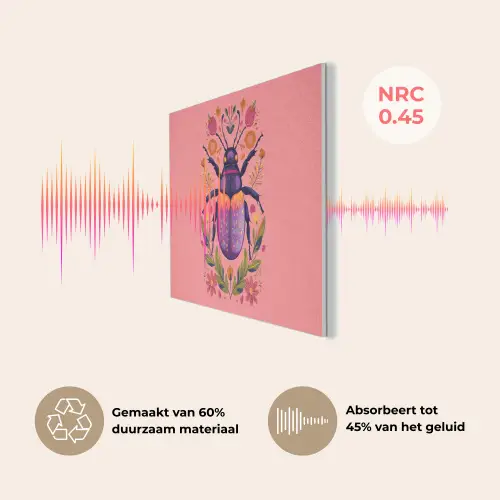 Paars - Kever - Stipjes - Bloemen PET vilt klein -USP_NL