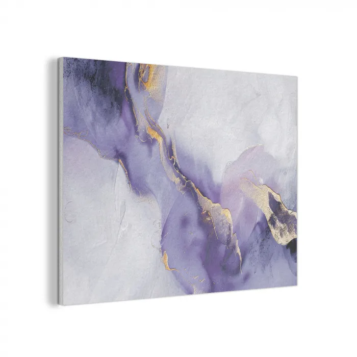 Paars - Modern - Marmer - Abstract PET vilt klein -3d