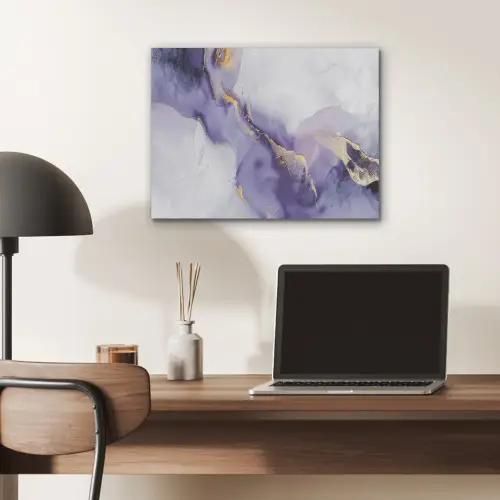 Paars - Modern - Marmer - Abstract PET vilt klein -sfeer5