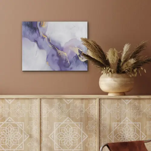 Paars - Modern - Marmer - Abstract PET vilt klein -sfeer4