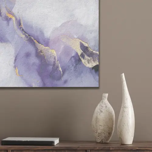 Paars - Modern - Marmer - Abstract PET vilt klein -sfeer6_closeup
